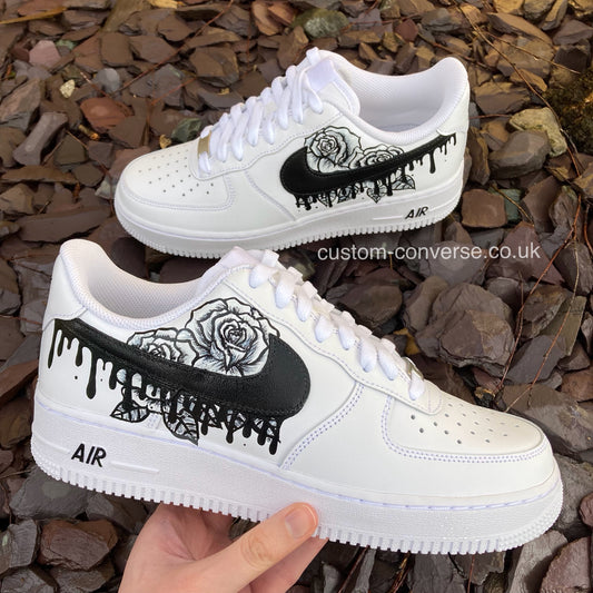 Rose Drip Air Force 1 custom Nike trainers