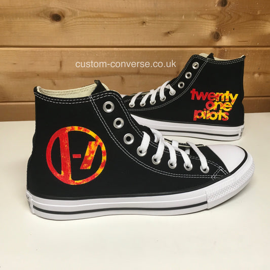 Twenty One Pilots Clancy Converse custom trainers