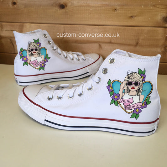 TS New Romantics Converse custom trainers