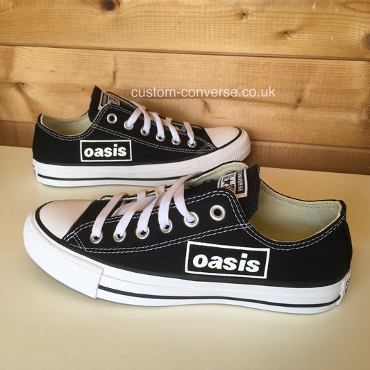 Oasis Converse custom low top trainers