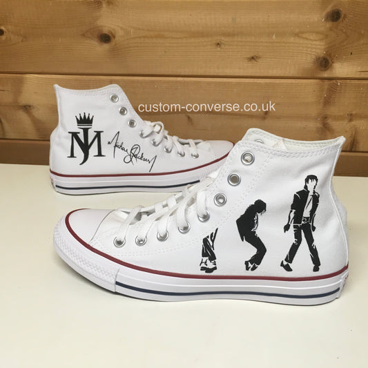 Michael Jackson High Top Converse custom trainers