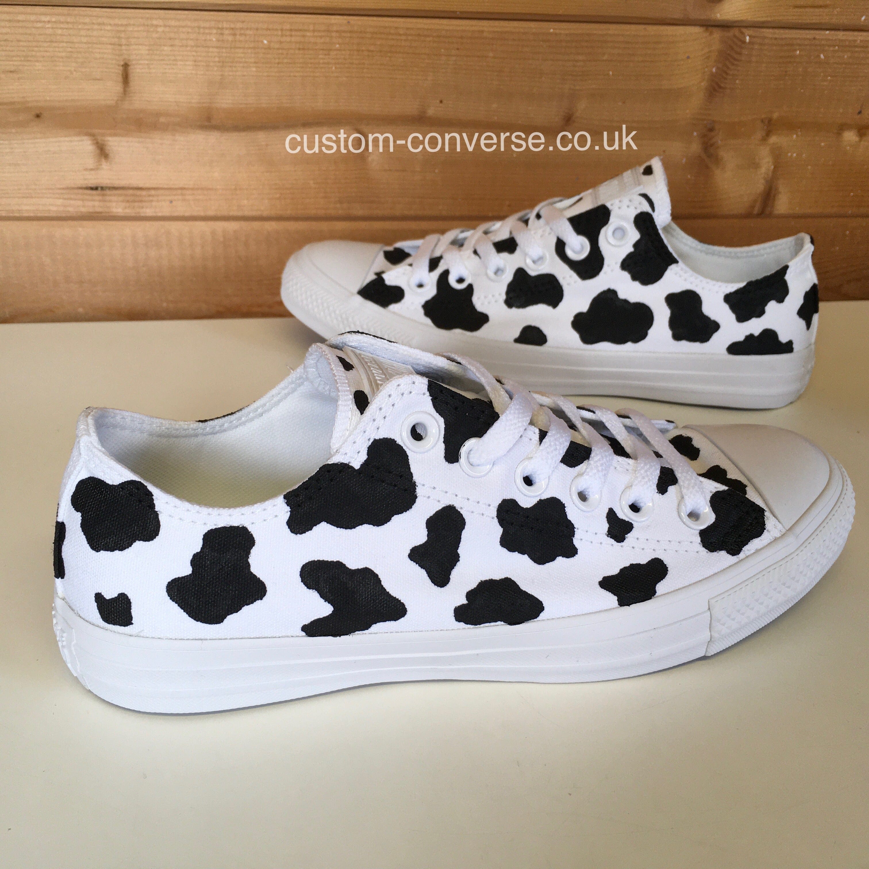 Cow print converse shoes Clearance