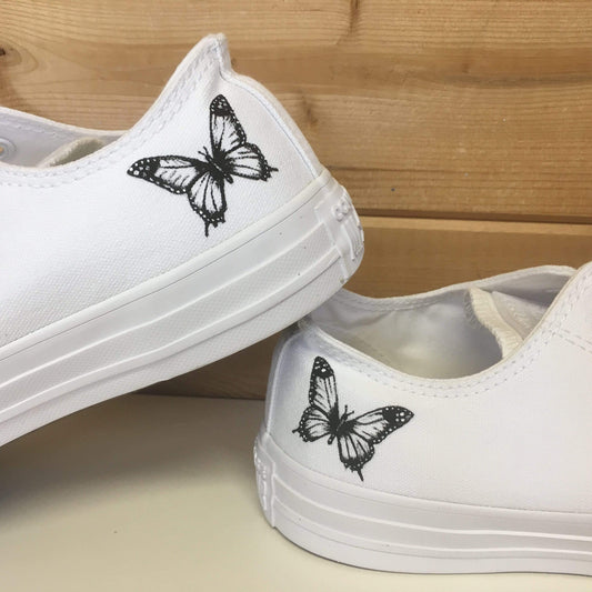 Butterfly Low Top Converse custom trainers