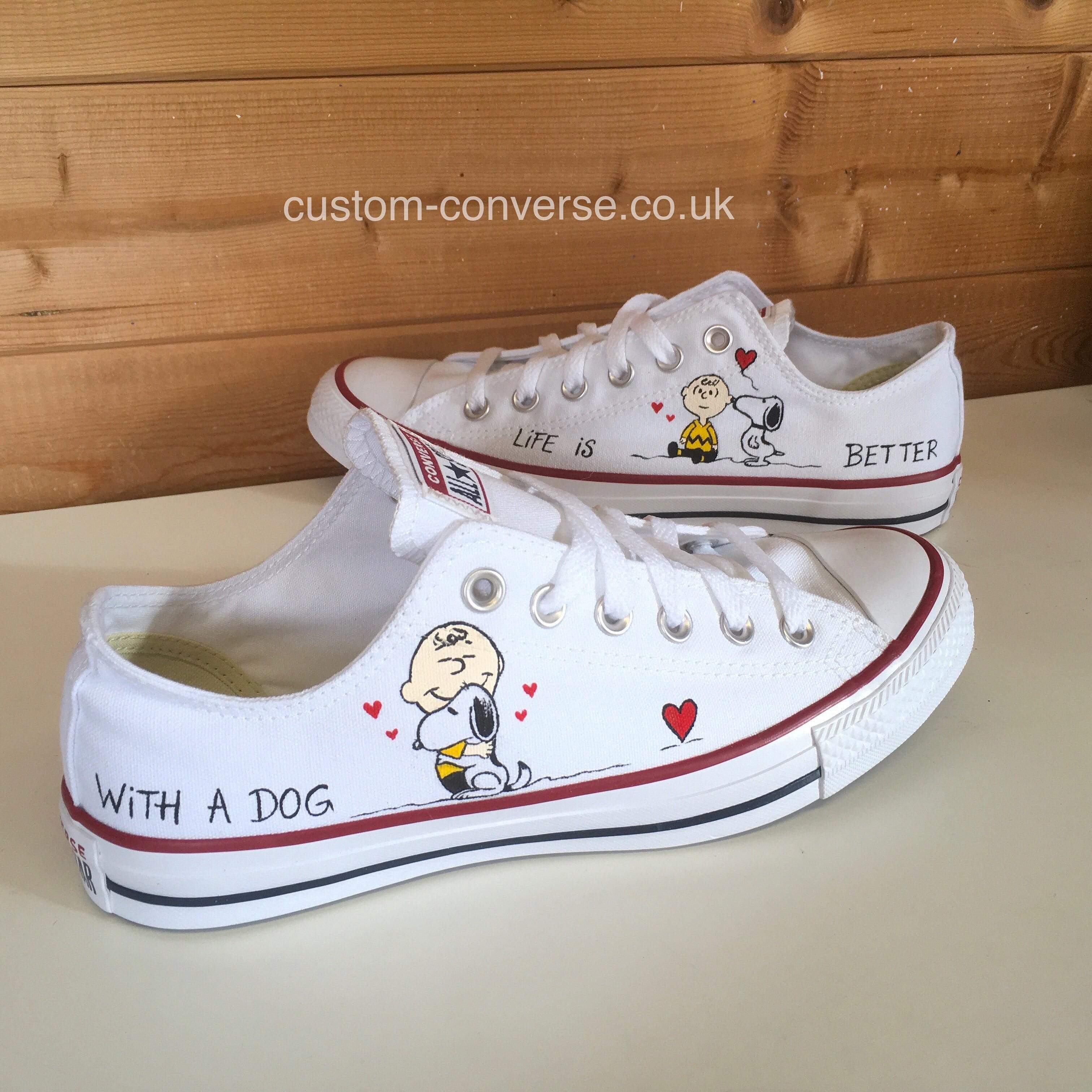 Snoopy converse shoes Clearance