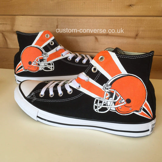 Cleveland Browns High Top Converse custom trainers