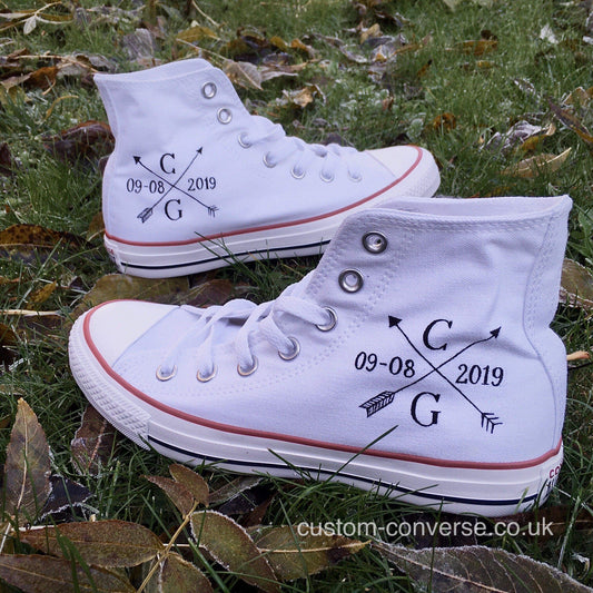 Crossed Arrows Personalised Converse custom trainers