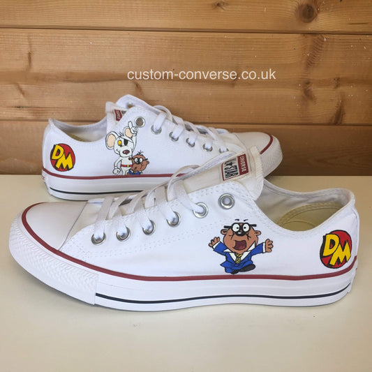Danger Mouse and Penfold Converse custom trainers