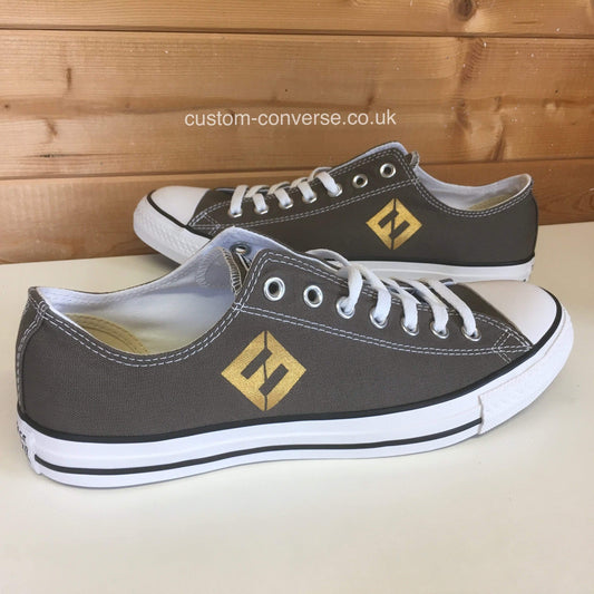 Foo Fighters Concrete and Gold Converse custom trainers