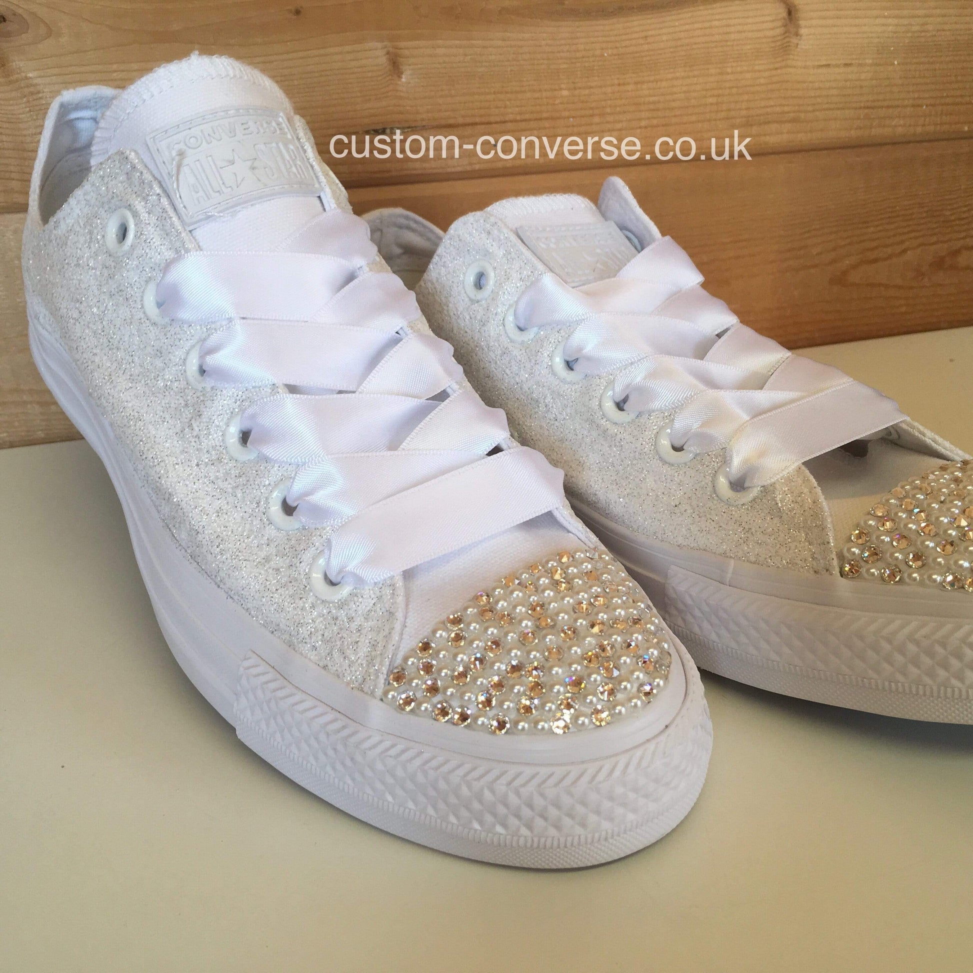Glitter Converse custom trainers