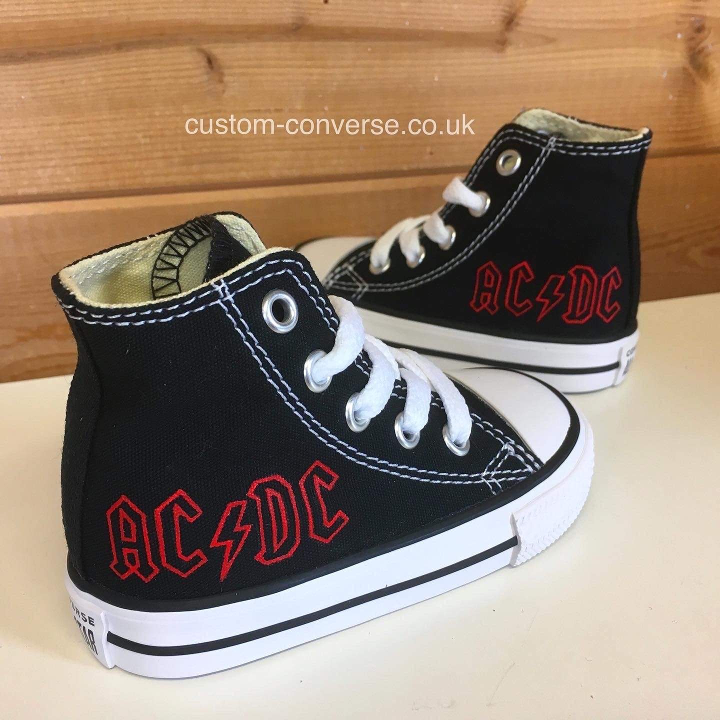 Grænseværdi etikette kommando Kids AC/DC | Custom Converse Ltd