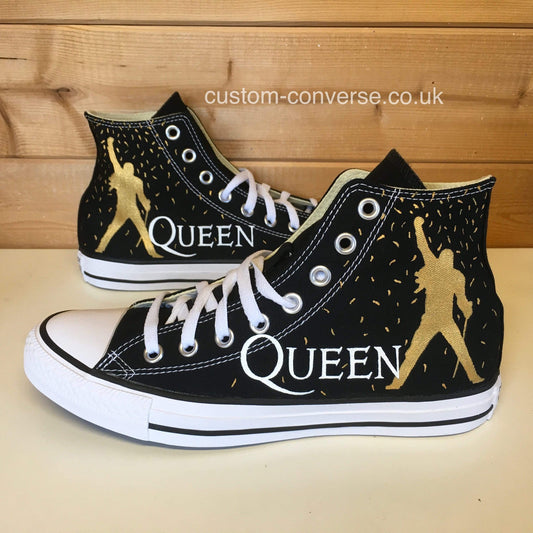 Queen Confetti Converse custom trainers