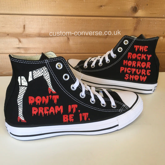 Rocky Horror Picture Show Converse custom trainers