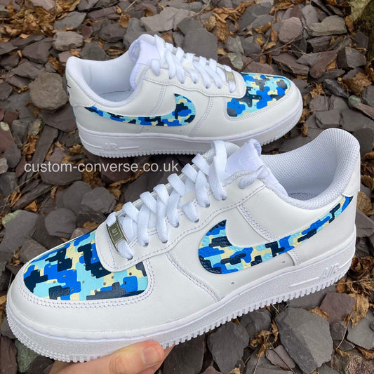 Arctic Camo Nike Air Force 1 custom trainers
