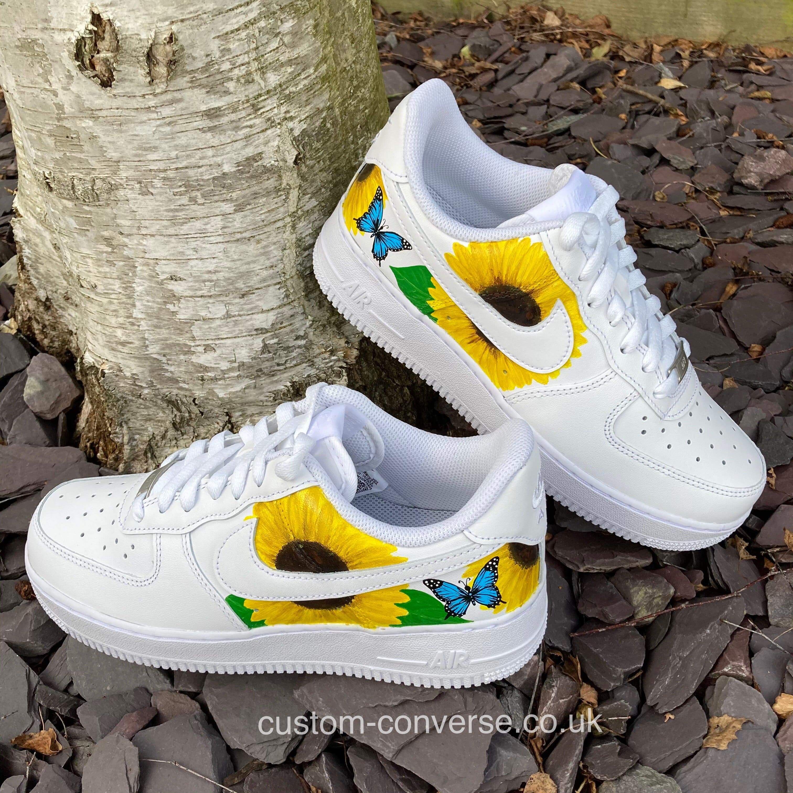 Custom sunflower air force 1 Clearance