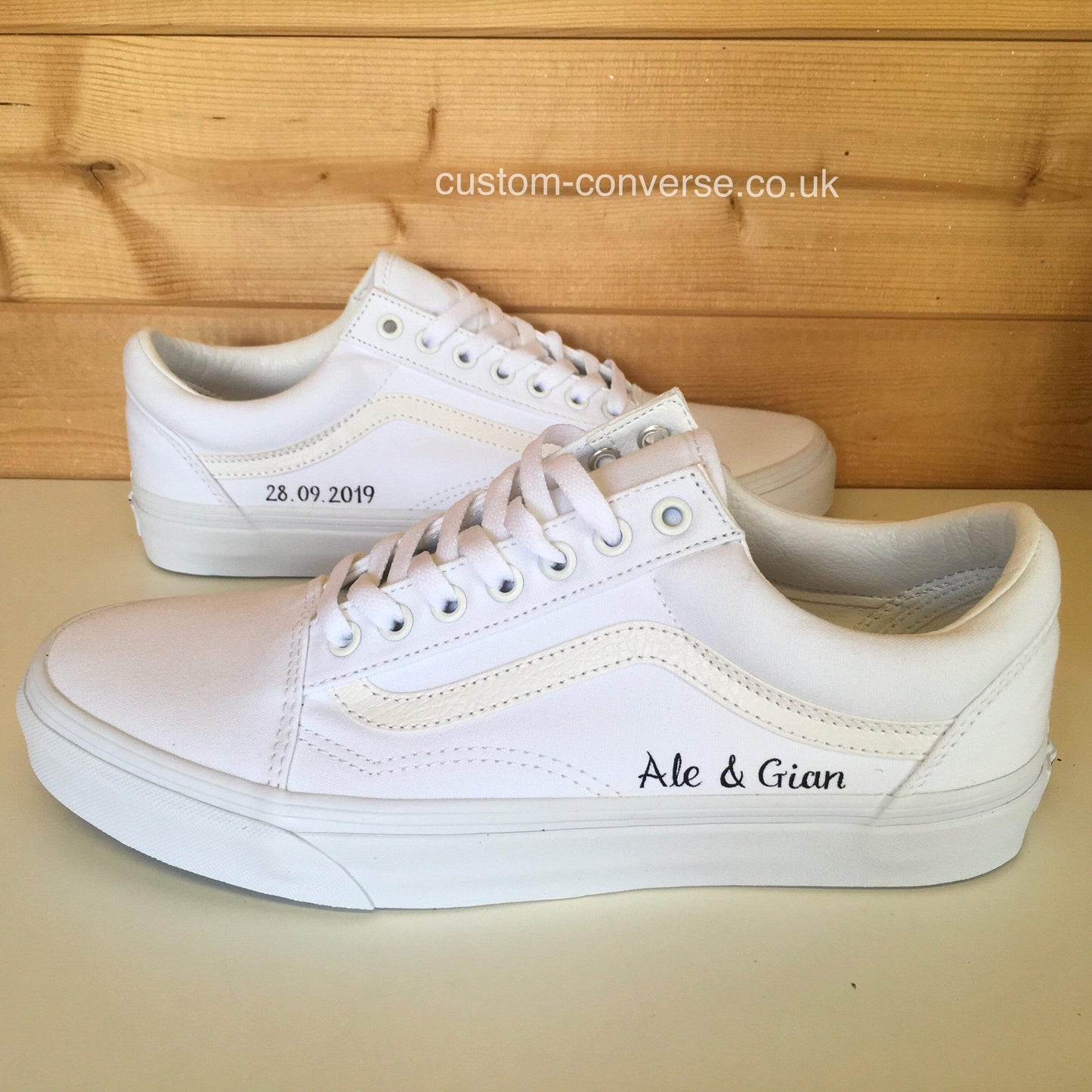 Unique customised Vans Old Skool shoes