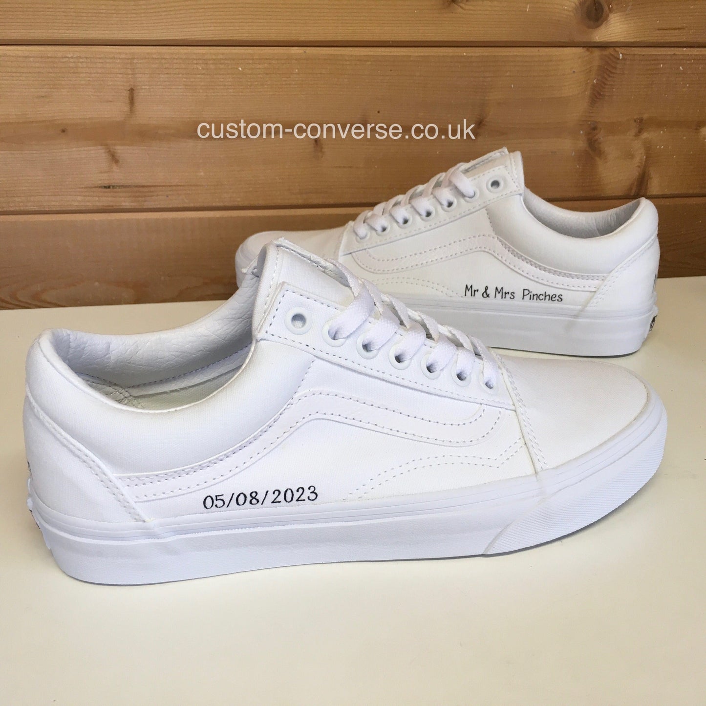 Hand painted Vans Old Skool with name or initials