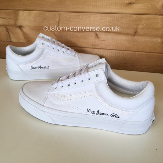 Personalised Vans Old Skool custom trainers