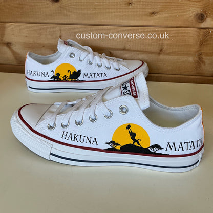 Hakuna Matata Lion King Low Top Converse