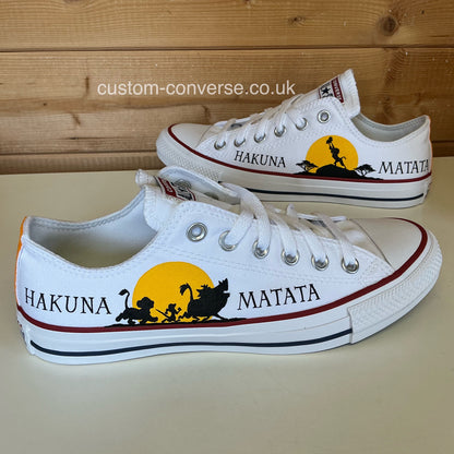 Hakuna Matata Lion King Low Top Converse