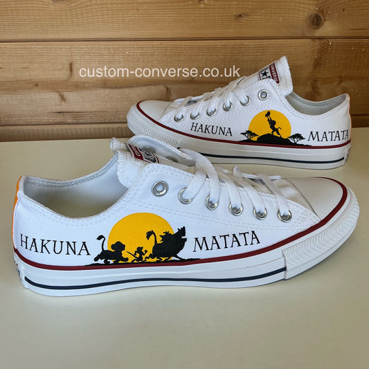 Hakuna Matata Lion King Low Top Converse