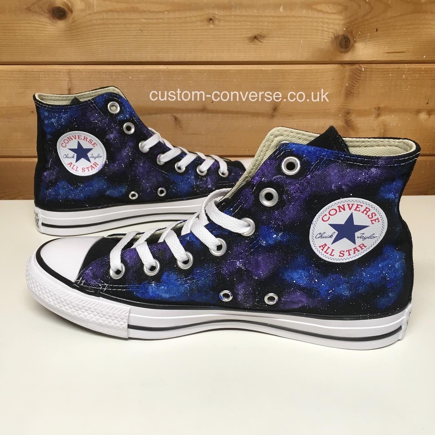 Galaxy Converse Custom Trainers - Main Image