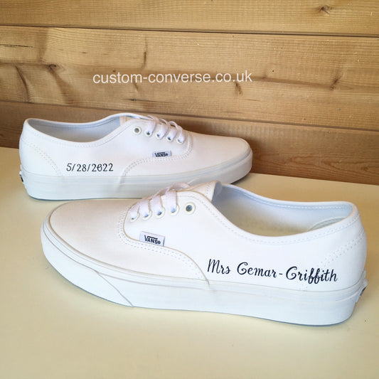 Personalised Vans Authentic