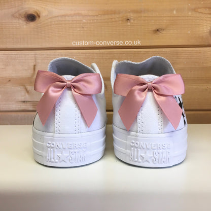 Minnie Heart Mickey Silhouette Wedding Converse