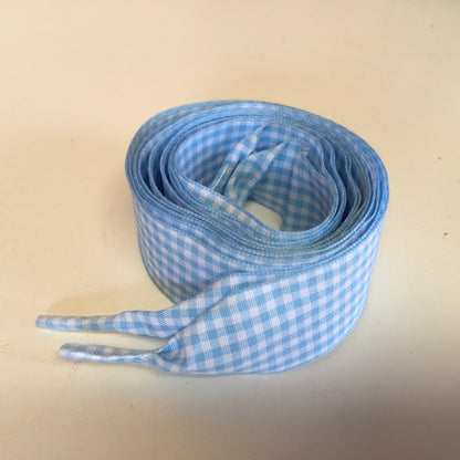 Gingham Ribbon Shoelaces