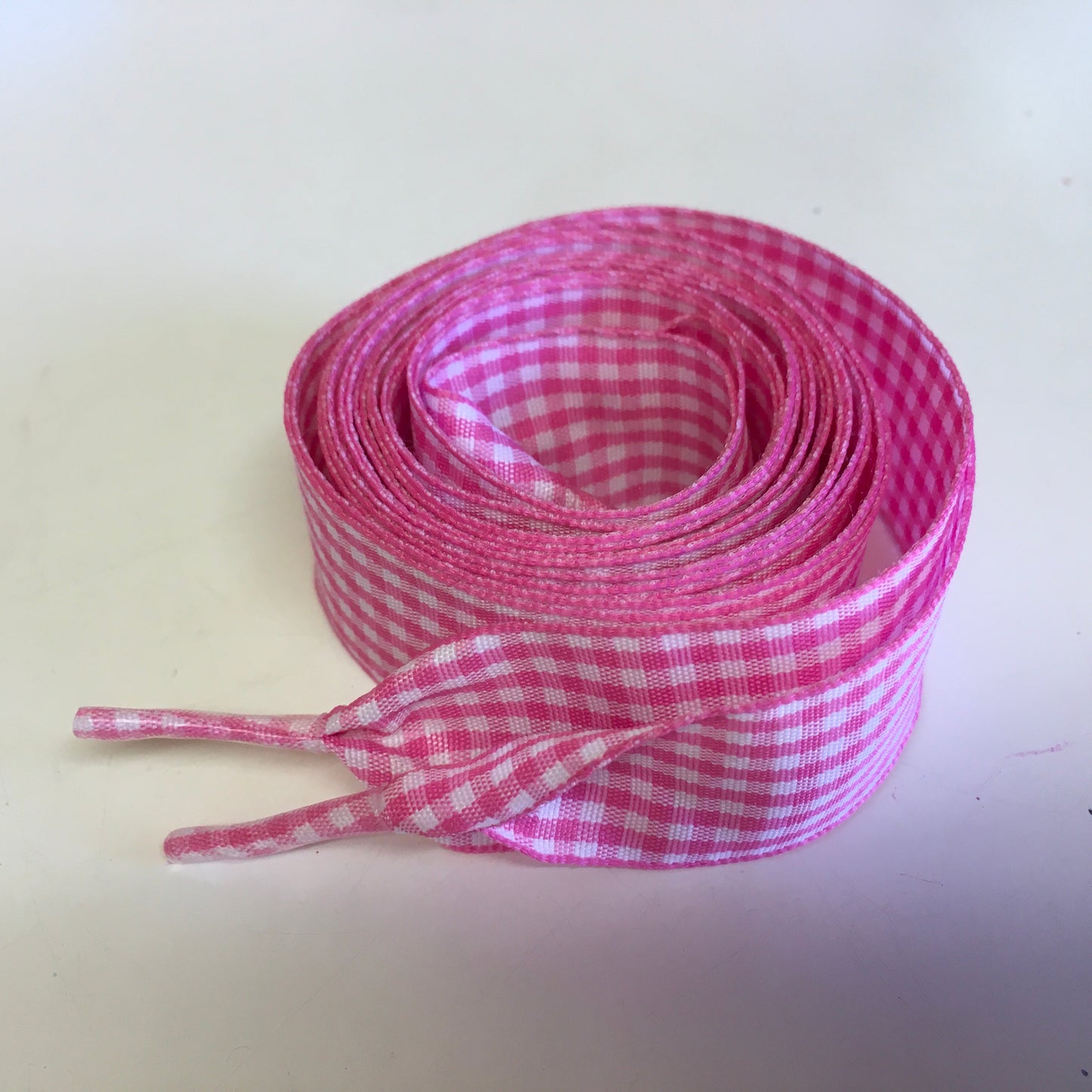 Gingham Ribbon Shoelaces