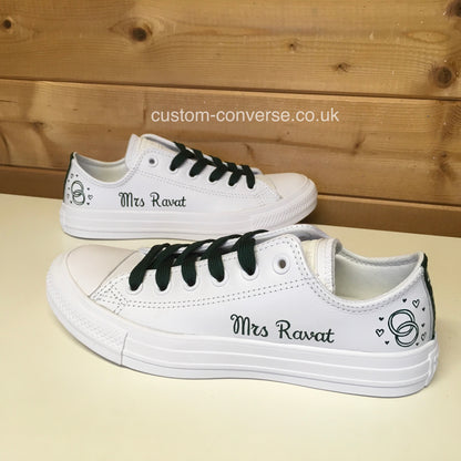 Linked Rings Leather Wedding Converse