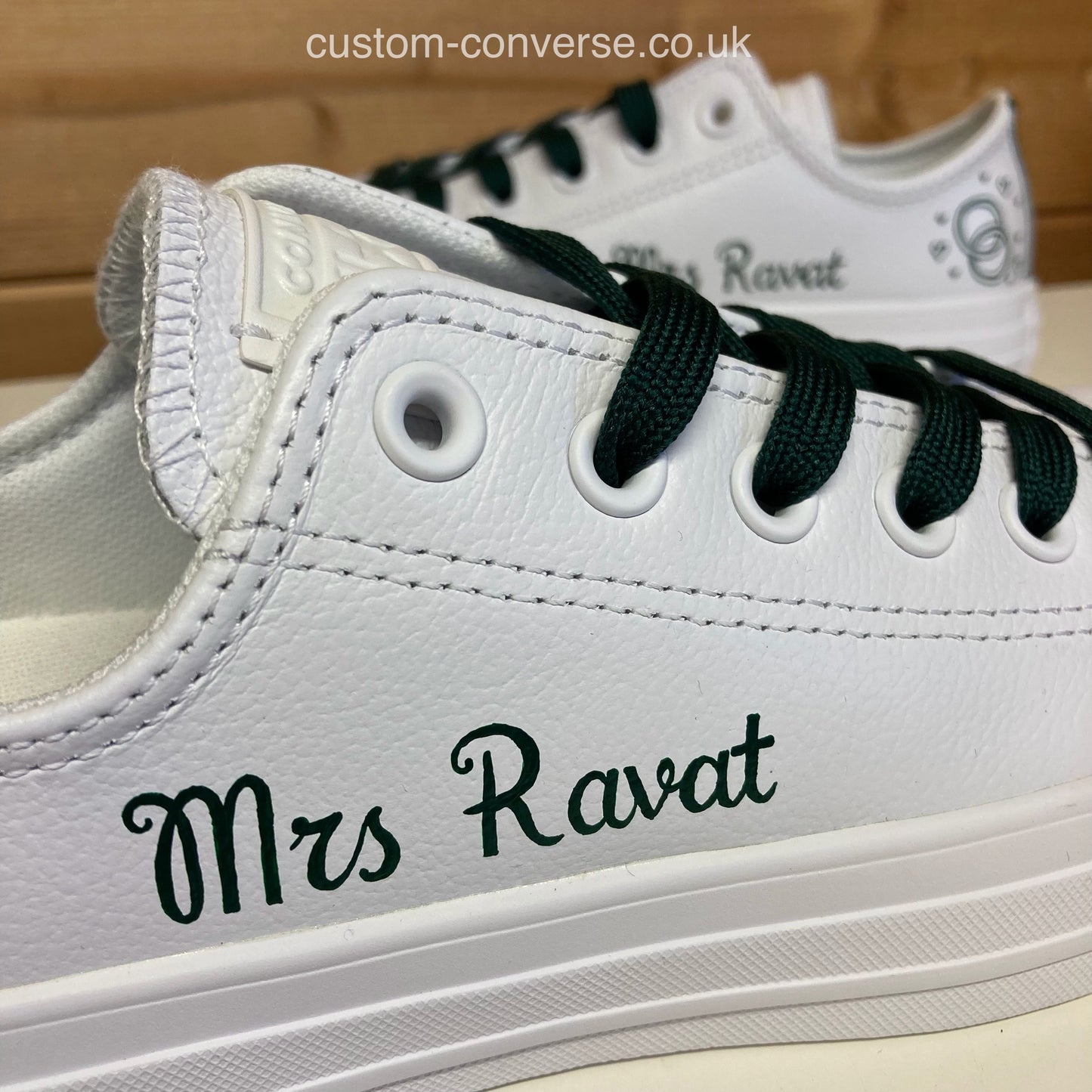 Linked Rings Leather Wedding Converse