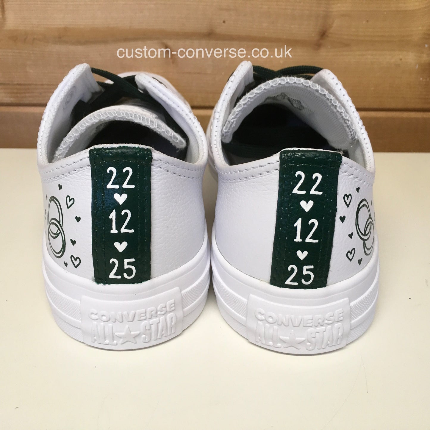 Linked Rings Leather Wedding Converse