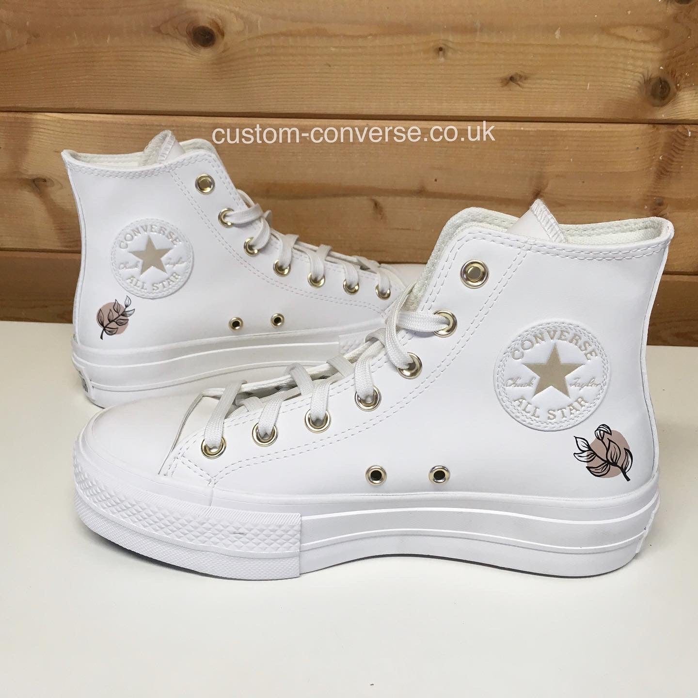 Platform Botanics Neutral Floral Custom Converse Ltd