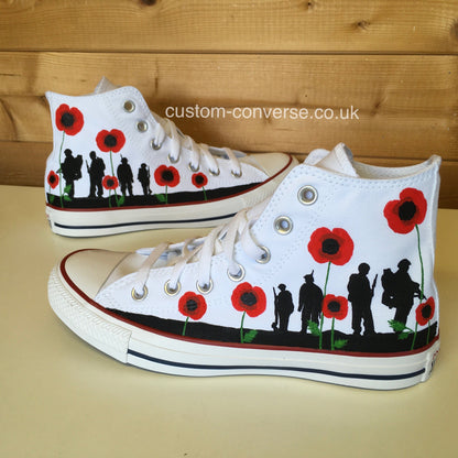 Converse Artistic Soldier Silhouette Poppies