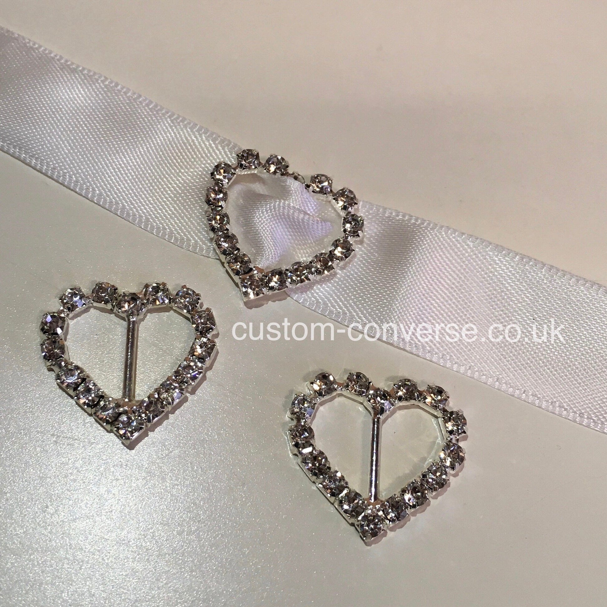 Custom Converse Ltd. Accessories Crystal Heart Shoelace Charm