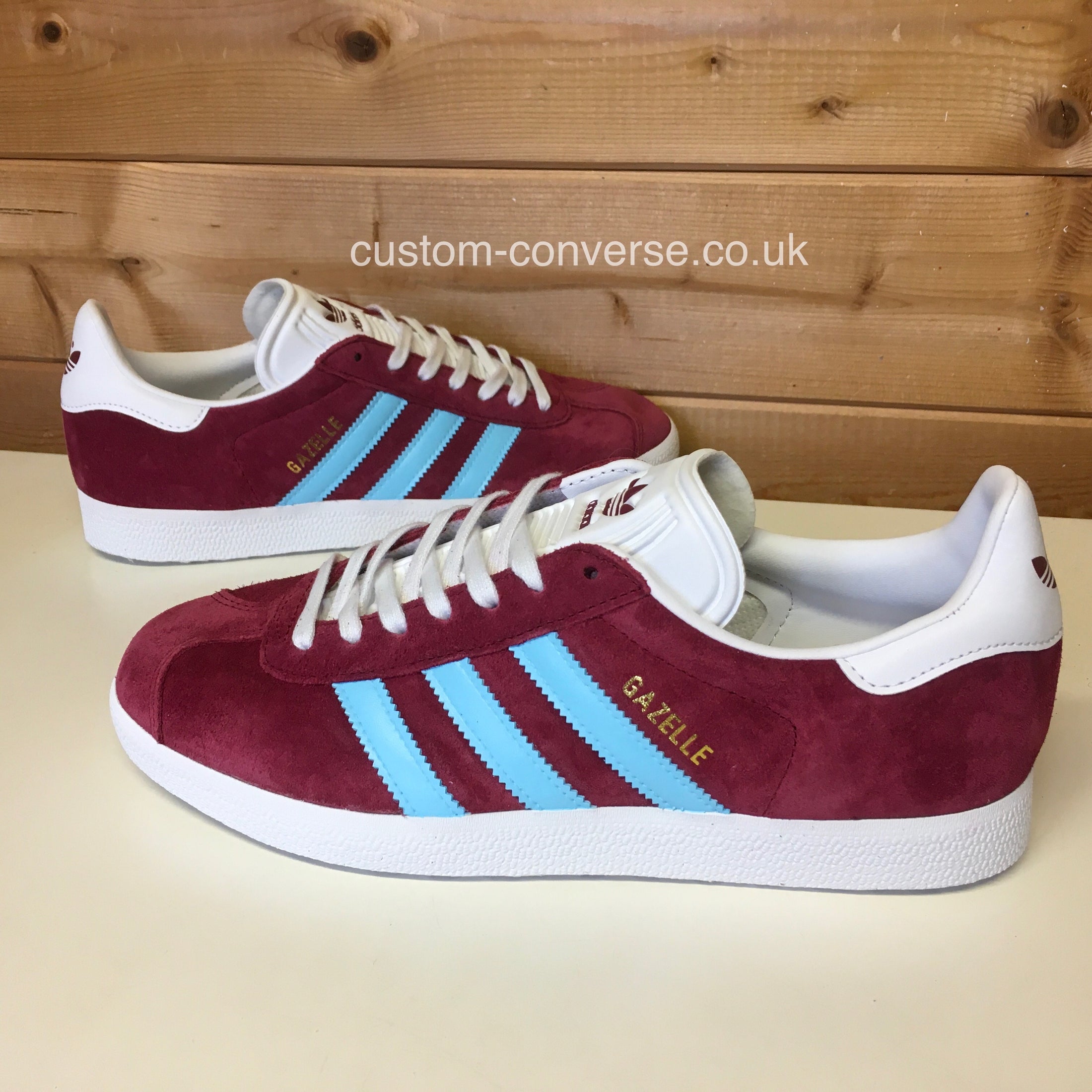 claret and blue adidas