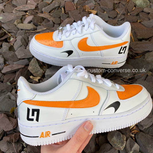 McLaren Air Force 1 custom trainers with Lando Norris