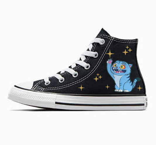 Custom Derpy Tiger Converse children’s gift shoes