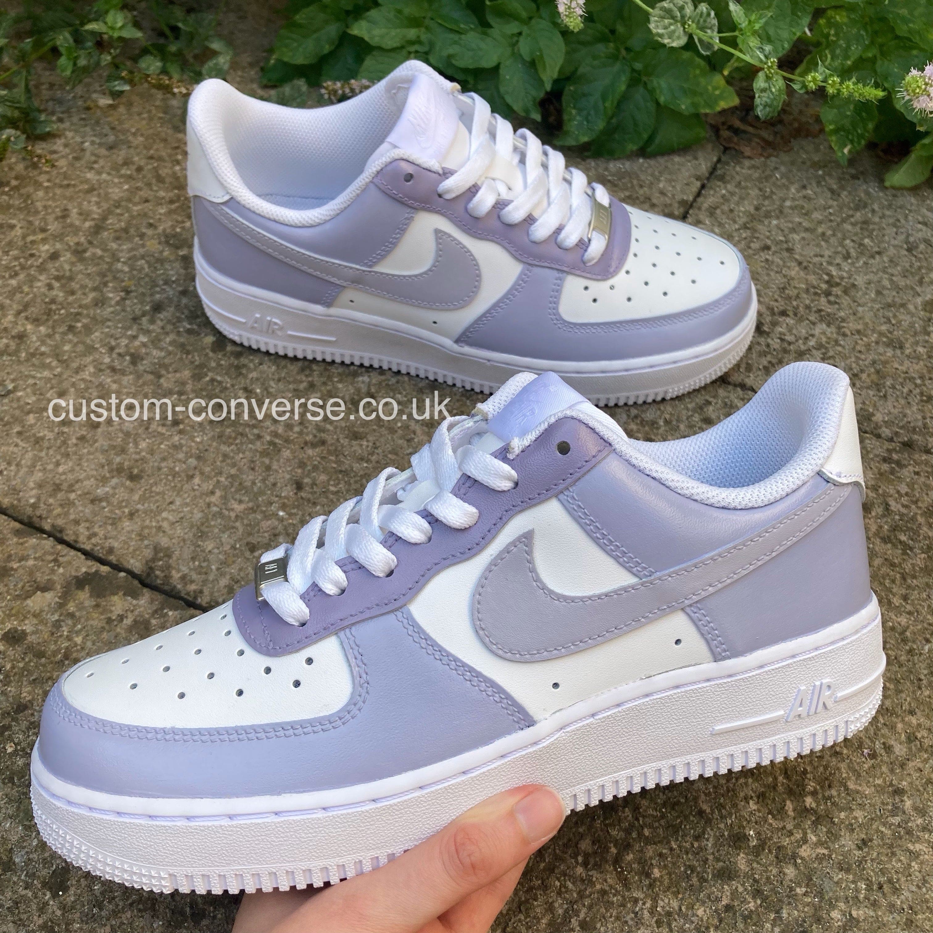 Lilac Grey Air Force 1 Custom Converse Ltd