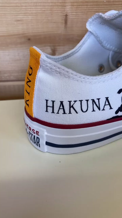 Hakuna Matata Lion King Low Top Converse