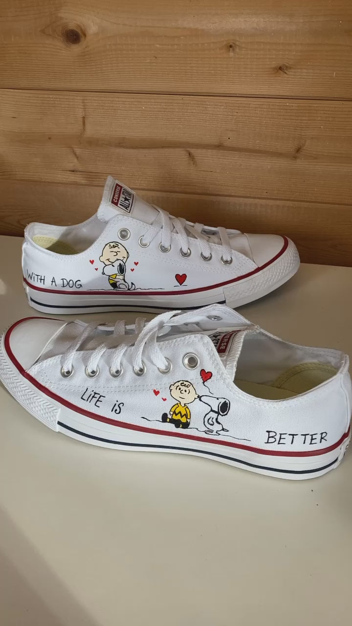 Tenis converse sales snoopy