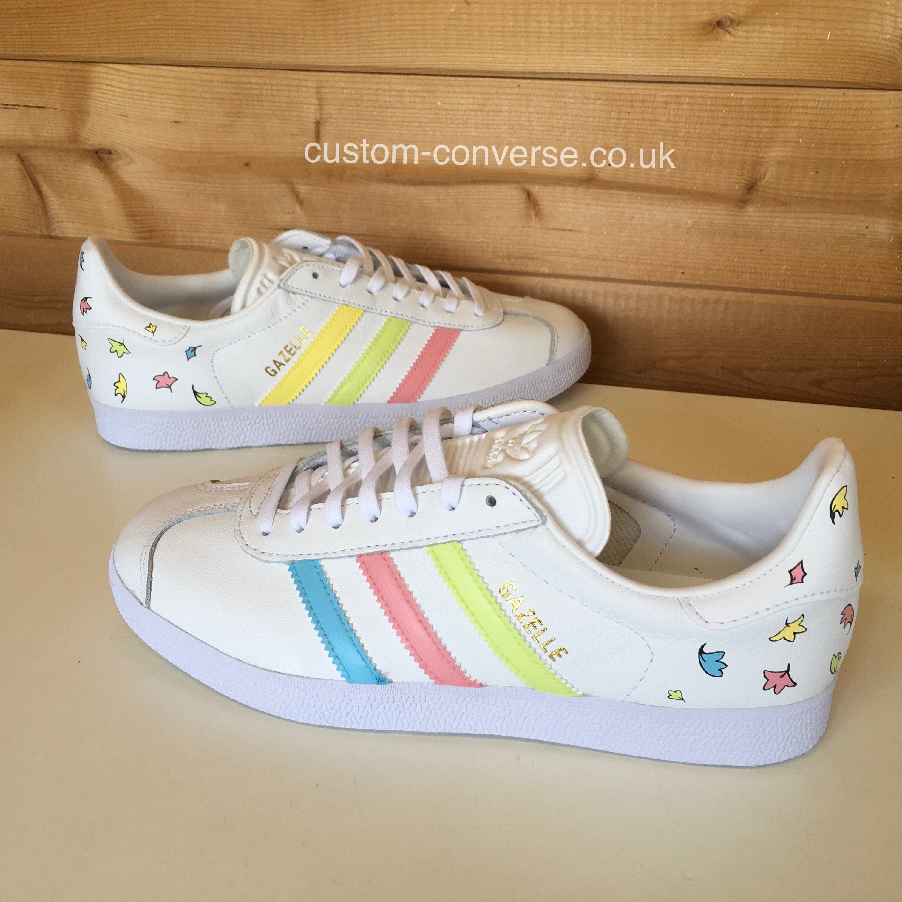 Adidas gazelle multicolor stripes hotsell