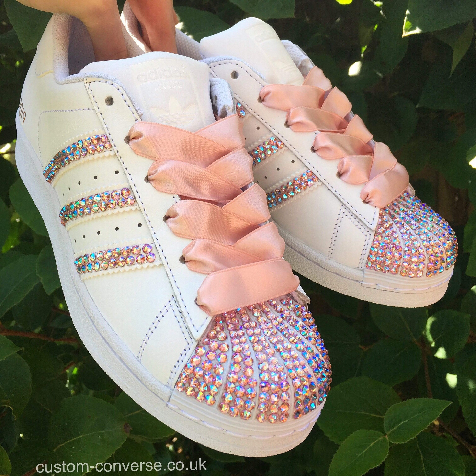 Crystal Adidas Superstar Custom Trainers