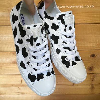 Converse Other Black & White Cow Print