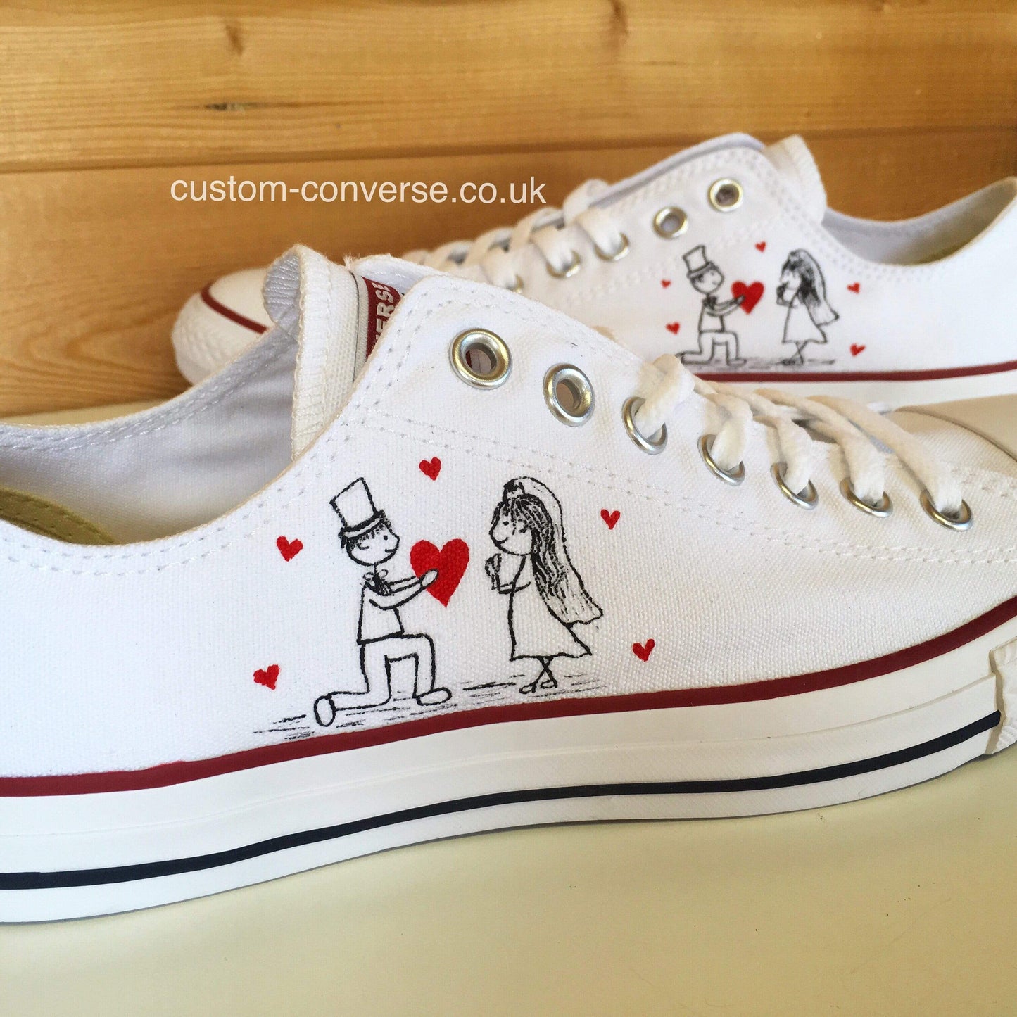 Bride & Groom Doodle - Custom Converse Ltd.