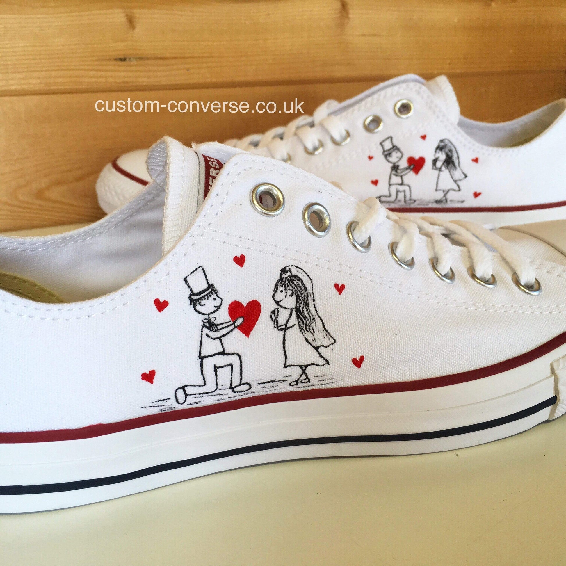 Bride & Groom Doodle - Custom Converse Ltd.