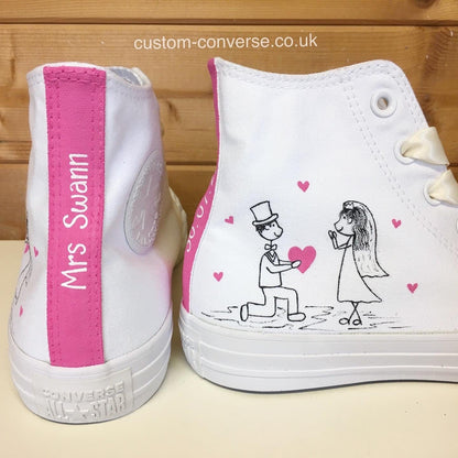 Converse Wedding Bride & Groom Doodle