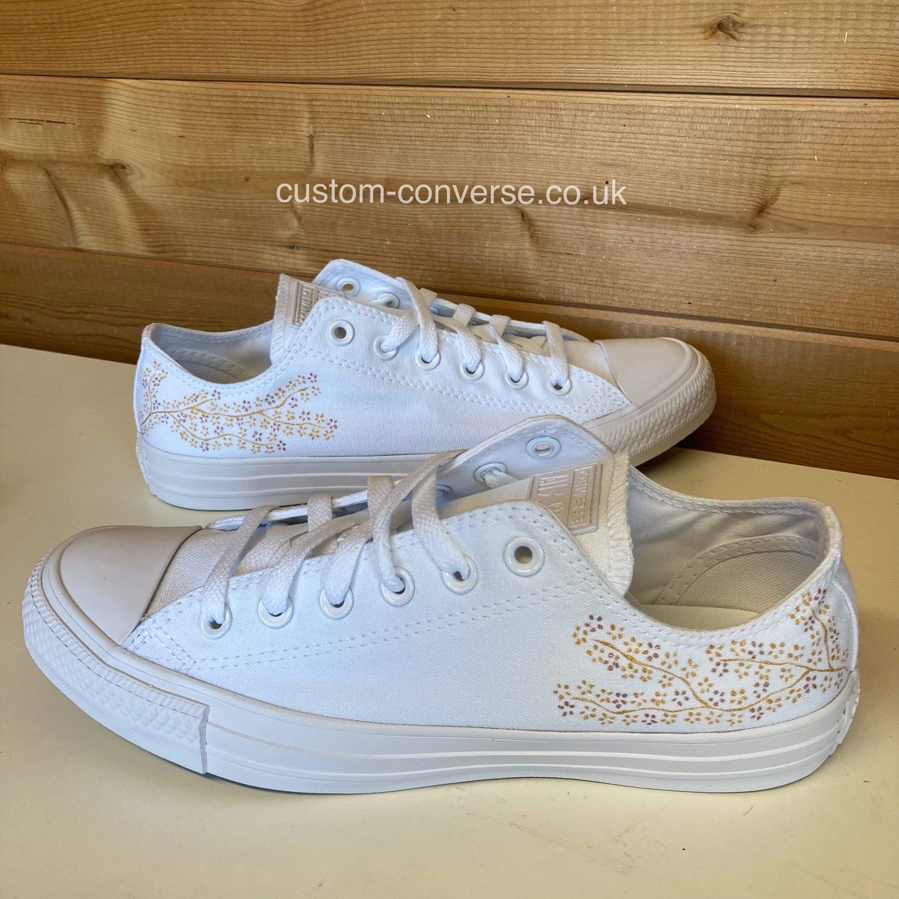 Floral Wedding Converse Custom Converse Ltd