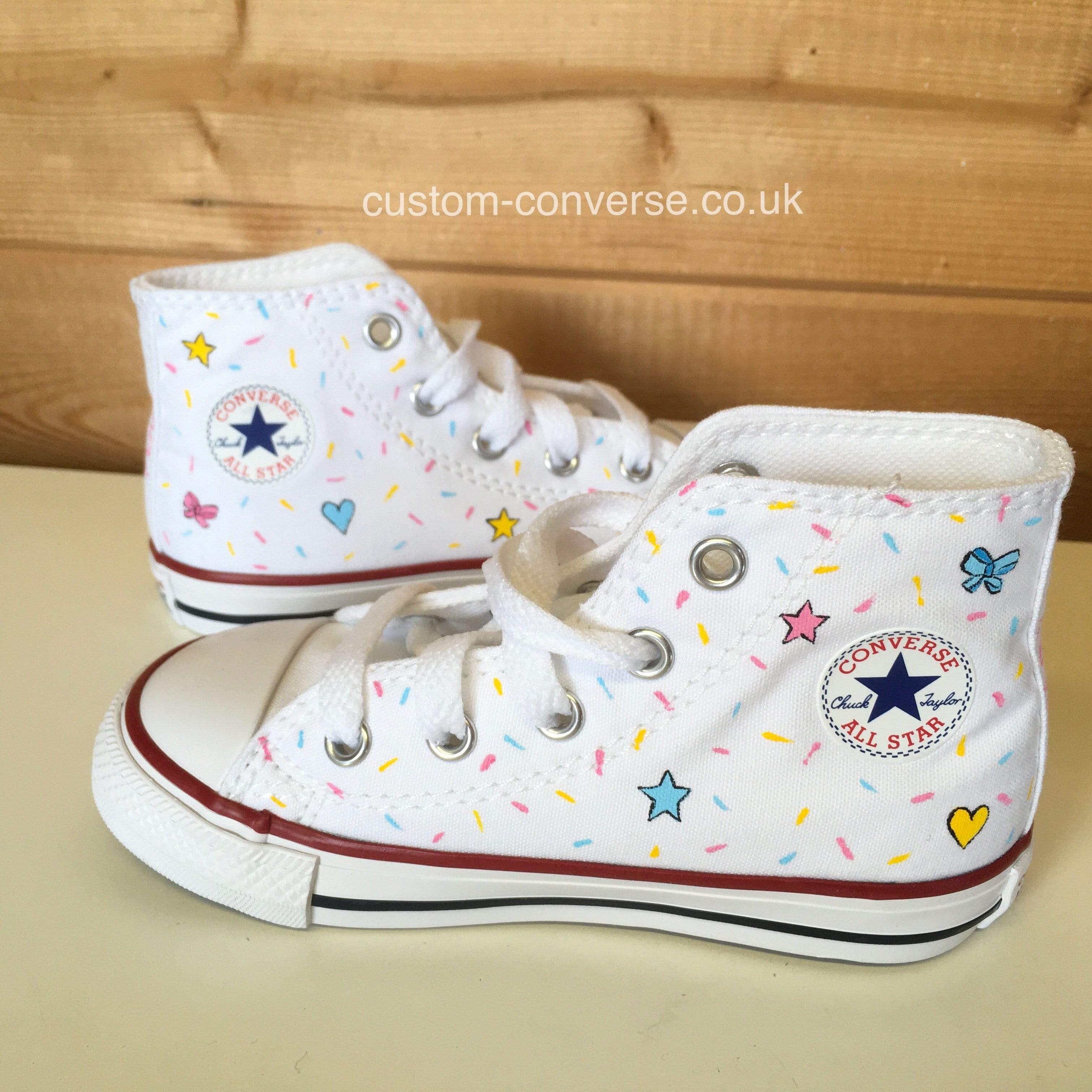 Confetti converse clearance high tops