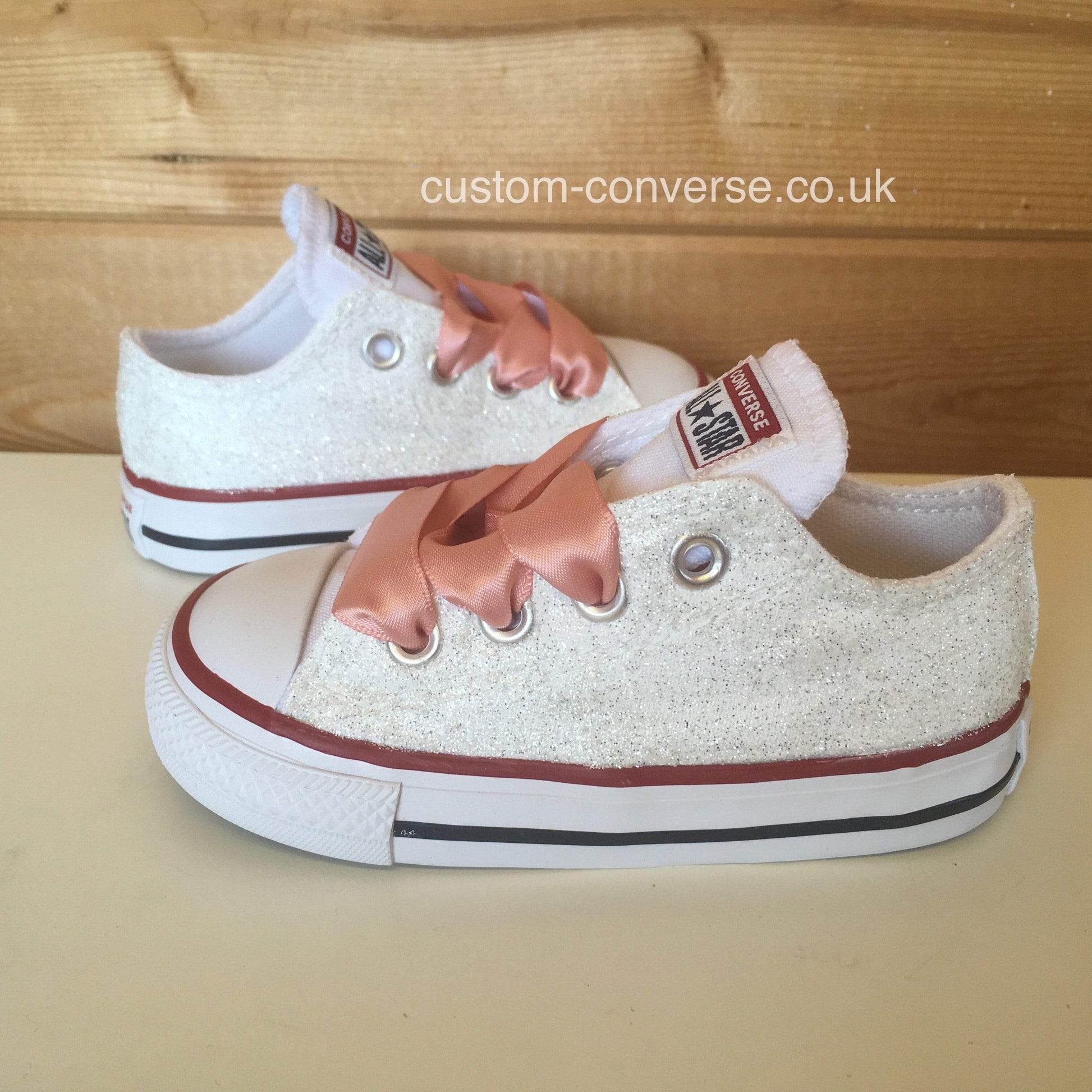 Kids Glitter Converse Custom Trainers